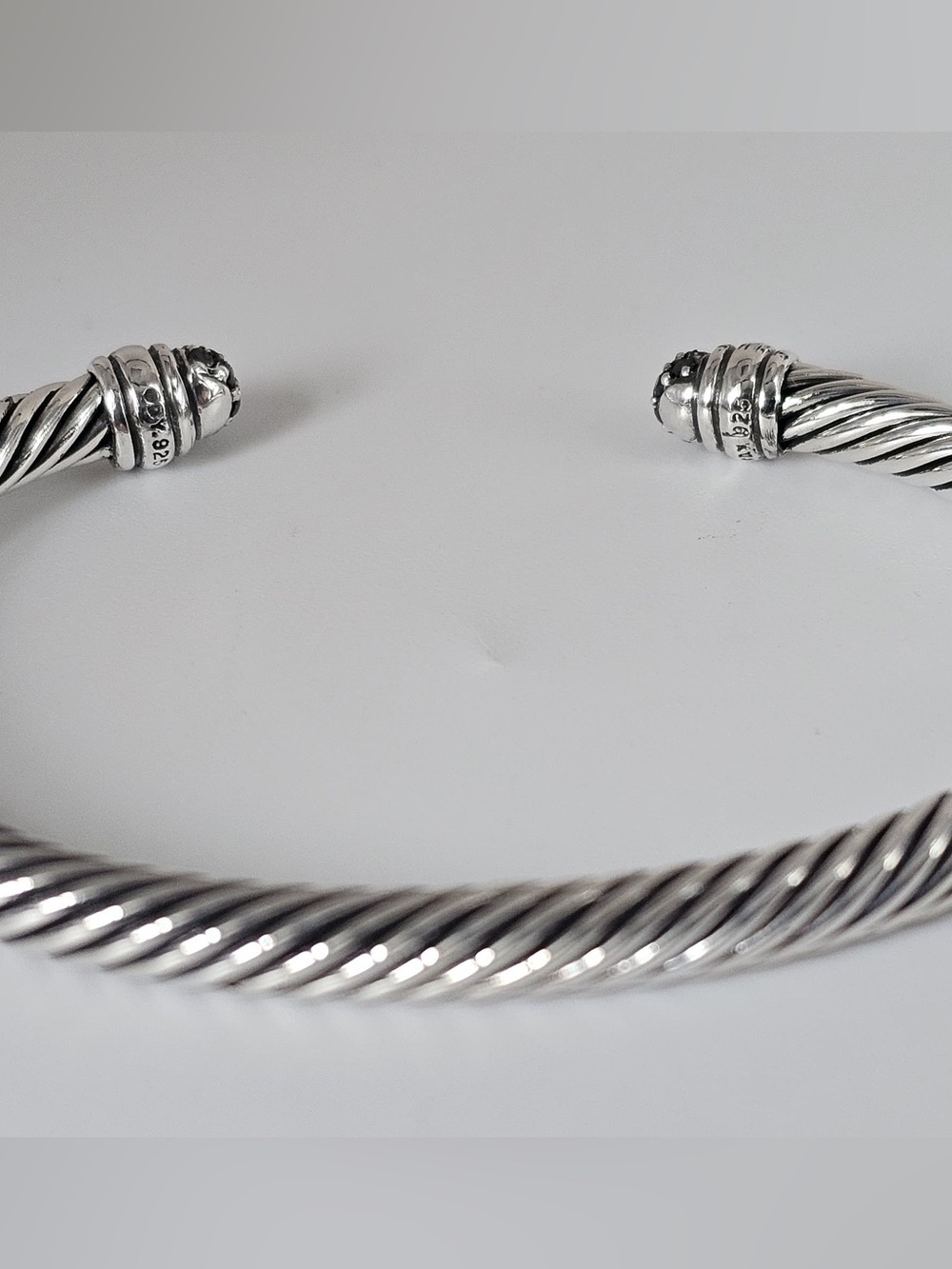 David Yurman Classic cable black pavè diamonds domes, - Picture 4 of 5